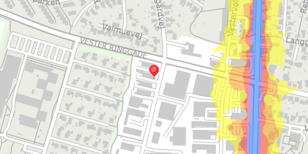 Trafikstøjkort på Fabriksvej 4, 7600 Struer