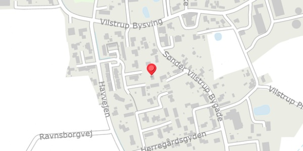 Trafikstøjkort på Birkelund 21, 6100 Haderslev