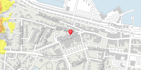 Trafikstøjkort på Vestergade 8A, . , 7600 Struer