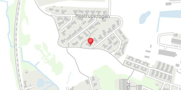 Trafikstøjkort på Hostrupkrogen 21, 9500 Hobro