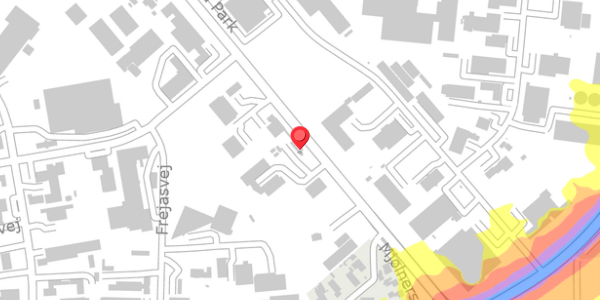 Trafikstøjkort på Haslevvej 24C, 4100 Ringsted