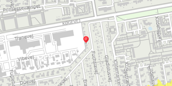 Trafikstøjkort på Fuchsiavej 12, 4100 Ringsted