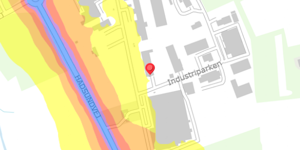Trafikstøjkort på Industriparken 1, . , 9575 Terndrup