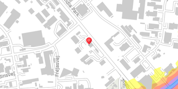 Trafikstøjkort på Haslevvej 24, 4100 Ringsted