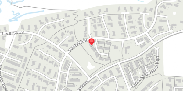 Trafikstøjkort på Vesterhåb 2D, 8300 Odder