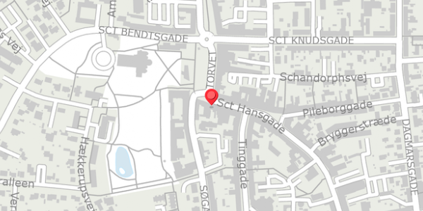 Trafikstøjkort på Sct Hansgade 6, . , 4100 Ringsted