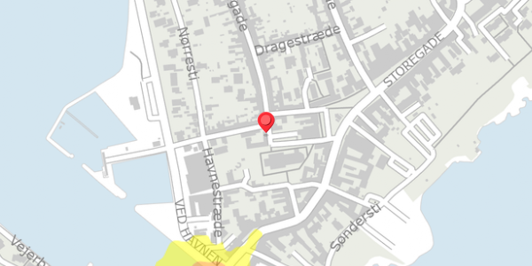Trafikstøjkort på Langgade 1A, . , 4780 Stege