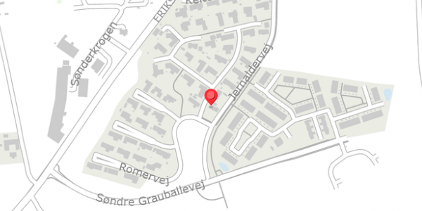 Trafikstøjkort på Romervej 2, 8600 Silkeborg