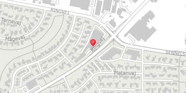 Trafikstøjkort på Ringvej 1E, 7700 Thisted
