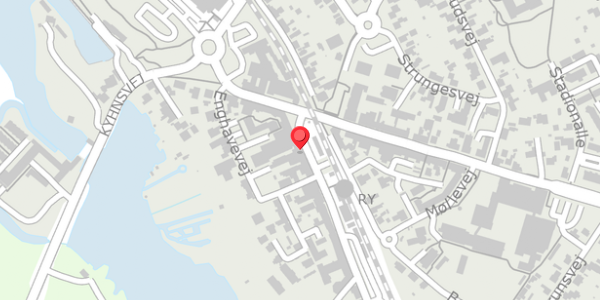 Trafikstøjkort på Klostervej 8, 8680 Ry