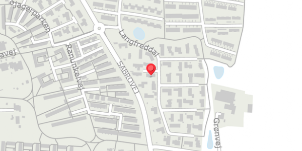 Trafikstøjkort på Langfreddal 20, . , 8471 Sabro