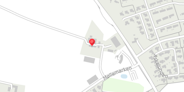 Trafikstøjkort på Møllemarken 10, 8300 Odder