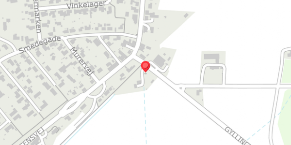 Trafikstøjkort på Gyllingvej 4, 8300 Odder