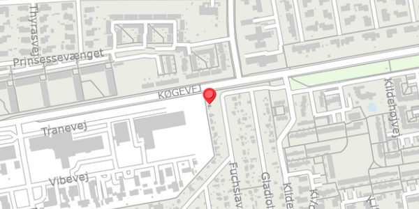 Trafikstøjkort på Fuchsiavej 2B, 4100 Ringsted