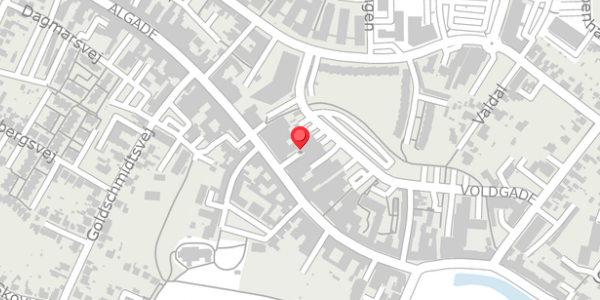 Trafikstøjkort på Algade 75D, 4760 Vordingborg