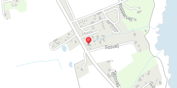 Trafikstøjkort på Solvej 1A, 3770 Allinge