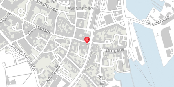 Trafikstøjkort på Brogade 29, . , 5700 Svendborg