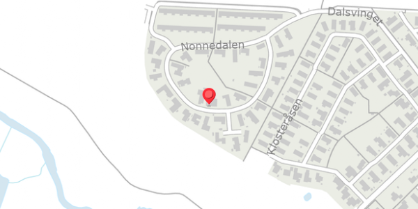 Trafikstøjkort på Nonnedalen 24, 4100 Ringsted
