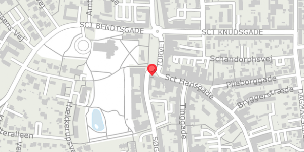 Trafikstøjkort på Sct Hansgade 2, . , 4100 Ringsted