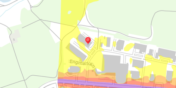 Trafikstøjkort på Engmarken 20, . , 8220 Brabrand