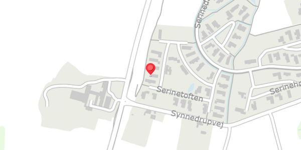 Trafikstøjkort på Serinetoften 35, 8340 Malling
