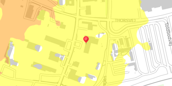 Trafikstøjkort på Hermesvej 13, 6330 Padborg