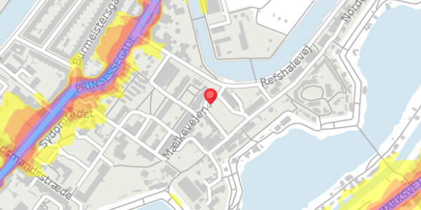 Trafikstøjkort på Fabriksområdet 101, 1440 København K