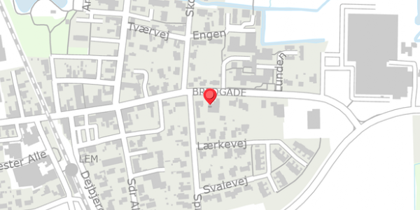 Trafikstøjkort på Bredgade 90, 6940 Lem St