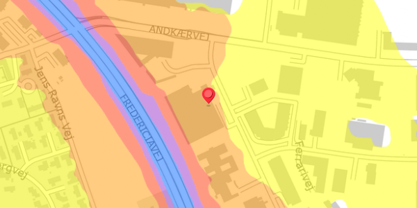 Trafikstøjkort på Bugattivej 4, . , 7100 Vejle