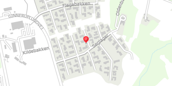 Trafikstøjkort på Seglager 31, 8370 Hadsten