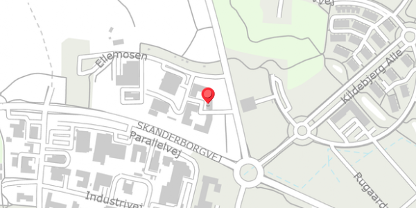 Trafikstøjkort på Ellemosen 2, . , 8680 Ry