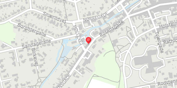 Trafikstøjkort på Rosensgade 76, 8300 Odder