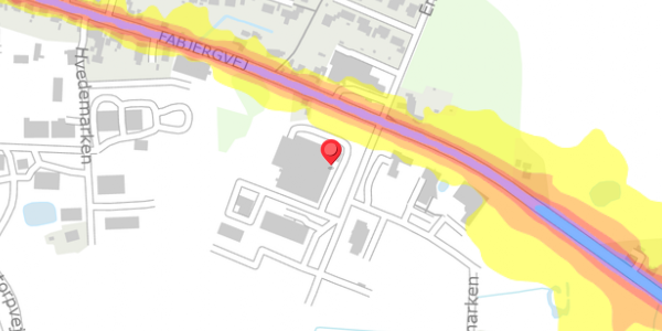 Trafikstøjkort på Rugmarken 2, 7620 Lemvig