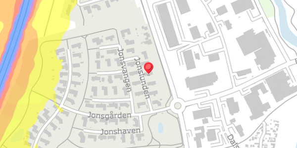 Trafikstøjkort på Jonslunden 8, . , 4200 Slagelse