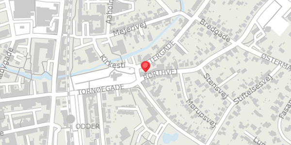 Trafikstøjkort på Østergade 4A, 8300 Odder