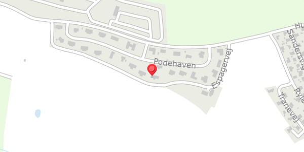 Trafikstøjkort på Podehaven 20, 6100 Haderslev
