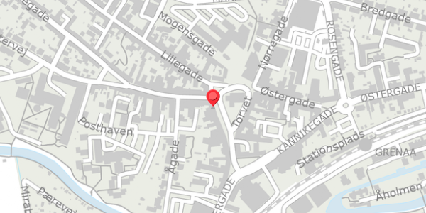 Trafikstøjkort på Torvet 2C, 8500 Grenaa