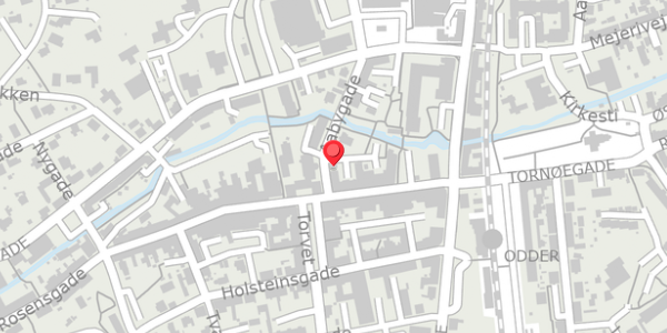Trafikstøjkort på Aabygade 2, 8300 Odder