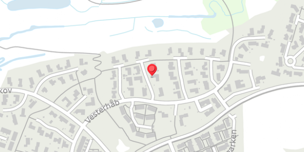 Trafikstøjkort på Vesterhåb 29, 8300 Odder