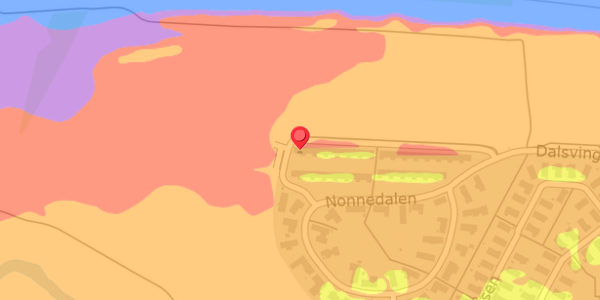 Trafikstøjkort på Nonnedalen 49A, . , 4100 Ringsted