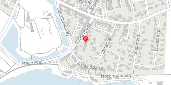 Trafikstøjkort på Riddergade 17C, 4760 Vordingborg