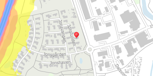 Trafikstøjkort på Jonslunden 6, . , 4200 Slagelse