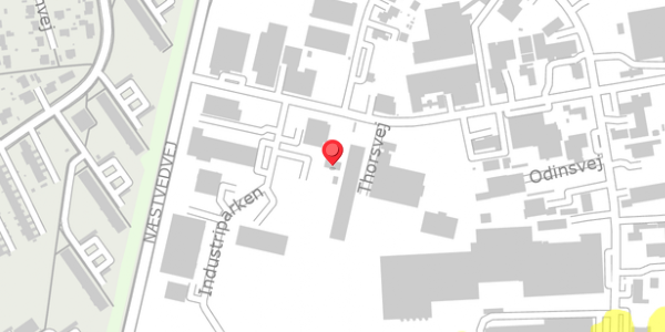 Trafikstøjkort på Industriparken 1B, 4100 Ringsted