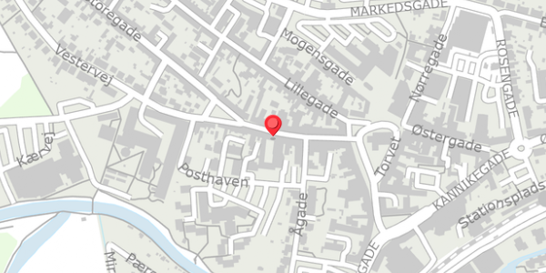 Trafikstøjkort på Storegade 13B, . , 8500 Grenaa