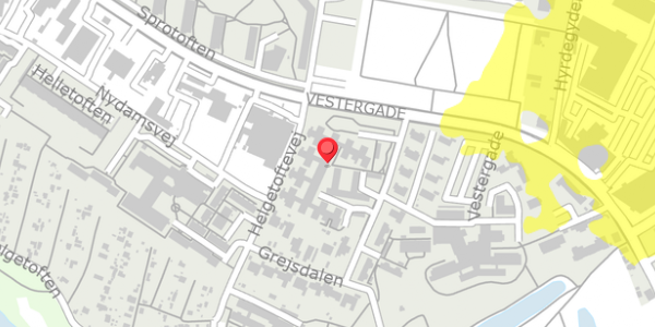 Trafikstøjkort på Grejsdalen 21, . 2, 5800 Nyborg