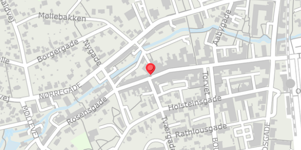 Trafikstøjkort på Rosensgade 36, 8300 Odder