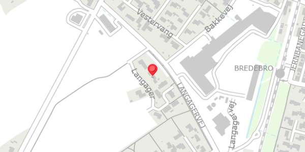 Trafikstøjkort på Langager 3, . , 6261 Bredebro