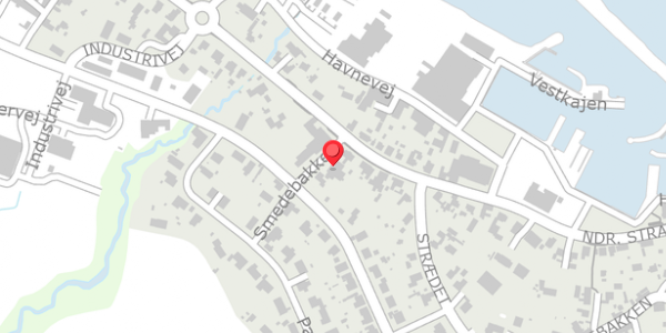 Trafikstøjkort på Smedebakken 1A, . , 3770 Allinge