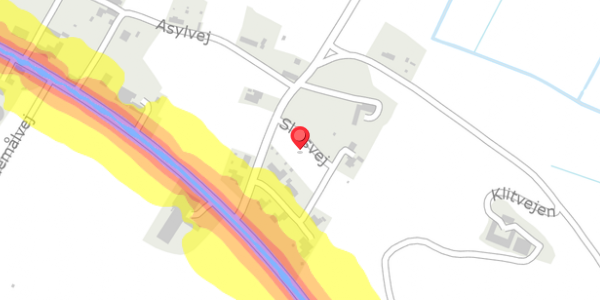 Trafikstøjkort på Slotsvej 7, 7700 Thisted