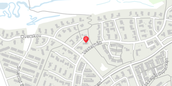 Trafikstøjkort på Overskov 8, 8300 Odder